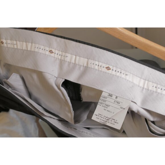 Joseph Abboud Black Wool Suit – 40L Jacket 36R Pants - Picture 13 of 16